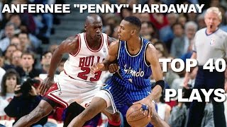 Penny Hardaway Top 40 BEST Plays On The Magic [upl. by Nnylram]