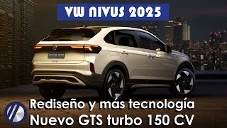 Nuevo Volkswagen Nivus 2025  Todo lo que cambió motores equipamiento más ADAS y GTS 250 TSI [upl. by Cheung]