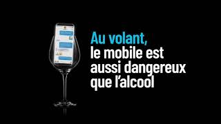 Au volant le mobile est aussi dangereux que lalcool [upl. by Mannuela]