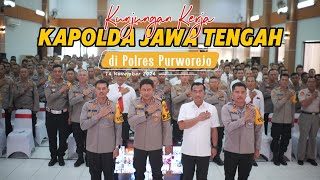 Kunjungan Kerja Kapolda Jawa Tengah di Polres Purworejo 14 November 2024 [upl. by Ahsetal]