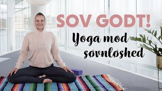 Få en God Nats Søvn med Blid Yoga  Øvelser til Afslapning og Ro  Hverdagsyoga [upl. by Till]