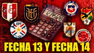 🔥🖩RESULTADOS que FAVORECEN A CADA SELECCIÓN EN LA ELIMINATORIA  FECHA 13 Y 14 [upl. by Land]