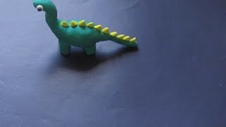 How to make dinosaur with clay  Clay Modelling Dinosaur [upl. by Ynnelg869]