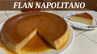 Flan Napolitano Con Queso Crema A Baño Maria  Sin Horno [upl. by Astor]