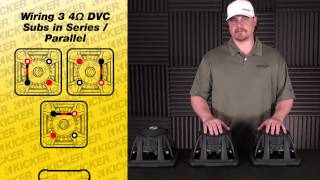 Subwoofer Wiring Three DVC Subs in Series Parallel [upl. by Oiramat69]