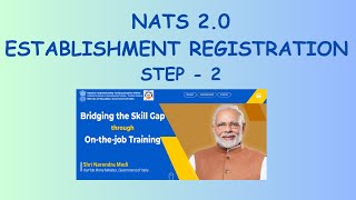 NATS 20 Portal  Establishment registration  Part 2 [upl. by Tally]