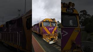 Warragul shuttles passing Drouin station [upl. by Oivalf]