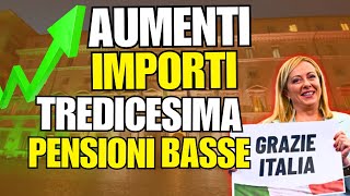 PENSIONI 2024 📊 TREDICESIMA AUMENTATA Ecco gli Importi Sotto i 1000 € [upl. by Patrizius255]