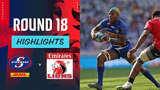 DHL Stormers v Emirates Lions  Instant Highlights  Round 18  URC 202324 [upl. by Hnil]