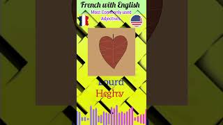 Most Commonly used French Adjectives in daily life trending frenglish ytshorts yt yts [upl. by Ainitsirhc]