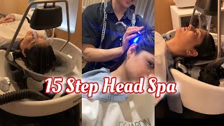 VIRAL❗️15 Step Head Spa In SOUTH KOREA🇰🇷💕 [upl. by Eelyah]