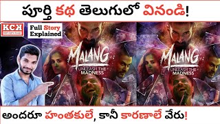 MALANG Hindi Movie Full Story Explained In Telugu  Mohit Suri  Kadile Chitrala Kaburlu [upl. by Yenobe]