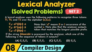 Lexical Analyzer Solved Problems  Set 2 [upl. by Rowe]