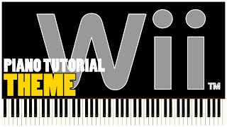 Nintendo Wii Theme Mii Channel Piano Tutorial Synthesia [upl. by Ddej]