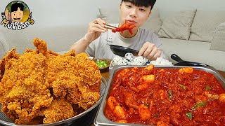 ASMR MUKBANG 직접 만든 매운 닭발 떡볶이 푸딩계란찜 닭껍질튀김 먹방 amp 레시피 FRIED CHICKEN AND Dakbal Tteokbokki EATING SOUND [upl. by Marijo]