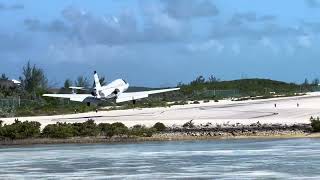 Citation Ultra Landing At Staniel Cay  Exumas Bahamas MYES [upl. by Trill164]