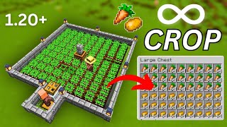 Fully AUTOMATIC CROP Farm in Minecraft 120 Tutorial [upl. by Allsopp236]