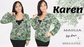 TUTORIAL Maglia uncinetto Karen ⭐lafatatuttofare [upl. by Ajroj]