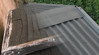 Using Corrugated Bitumen Sheets to Reroof a Garden Shed [upl. by Cyndy132]