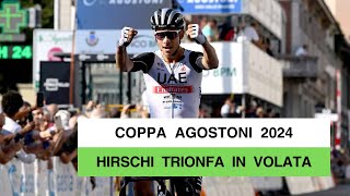 Coppa Agostoni 2024 Marc Hirschi vince sempre Trionfo in volata a Lissone quinto Albanese [upl. by Tatiania]