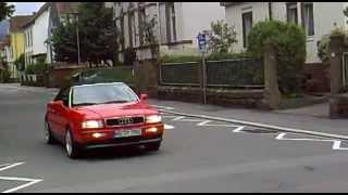 Audi Cabriolet 28 12v V6 Sound Vorbeifahrt [upl. by Chase]