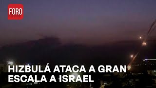 Hizbulá realiza ataque a gran escala contra Israel  Las Noticias [upl. by Aneda]