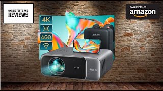 YABER Pro V9 600 ANSI Native 1080P Outdoor Movie Projector Auto 6D Keystone Full Review [upl. by Ranice120]