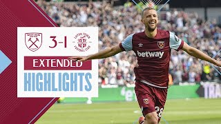 West Ham 31 Luton Town  Souček Nails A Beautiful Volley  Extended Highlights [upl. by Icyaj]