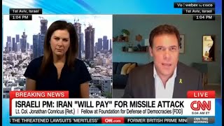 Jonathan Conricus on the consequences of Irans missile attack on Israel — CNN [upl. by Ennaid403]