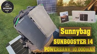 Sunnybag Powerbank 10000mAh  Sunnbooster 14  Solarpanel für unterwegs  outdoors outdoor [upl. by Dinsmore]