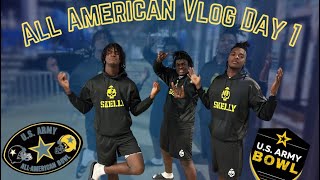 US ARMY ALL AMERICAN BOWL VLOG DAY 1 [upl. by Coretta993]