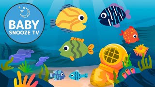 Calming Bedtime Lullabies with Relaxing Fish Animation for Sleep  Baby Snooze TV [upl. by Lizned]