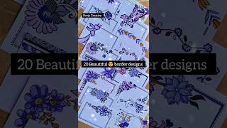 20 Beautiful border designsAssignment front page designProject Work Designs love project shorts [upl. by Hairabez]