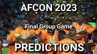 2023 2024 AFCON Final group game predictions Can Ivory Coast beat Equatorial Guinea [upl. by Ailiec]