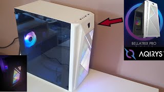 AQIRYS Bellatrix Pro White PC chassis review [upl. by Fiorenze]