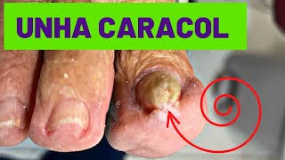 Unha em Caracol 🐌 Podóloga Priscila Rezende snail nail [upl. by Carrel]