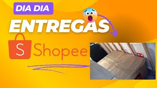 Entregas Shopee porta a porta 2024 volumoso [upl. by Yerd214]