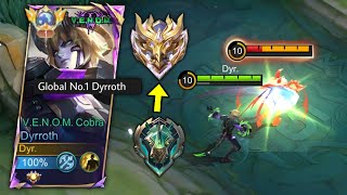 2024 NEW DYRROTH TRICK TO PUSH RANK EASY REACH MYTHICAL IMMORTAL [upl. by Meraree502]