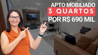 Apartamento mobiliado 3 quartos por R 690 Mil em Manaíra João Pessoa  PB [upl. by Ashraf]