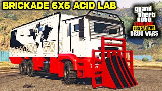 Brickade 6x6 Acid Lab Best Customization amp Review  How to Get  GTA 5 Online  Business on Wheels [upl. by Reuben]