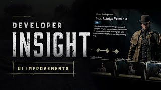 Developer Insight  UI Improvements  Hunt Showdown 1896 [upl. by Molly]