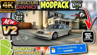 Full GTA 5 Graphics Modpack for GTA Sa Android Mobile Android  2024 [upl. by Charmine]