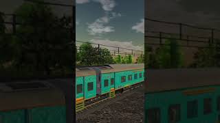 SMVB HUMSAFAR EXPRESS CROSSING VANDE BHARAT EXPRESS  INDIAN TRAIN SIM 2024 shorts [upl. by Aihsi]