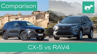 Toyota RAV4 vs Mazda CX5 2019 comparison review [upl. by Fidelia]