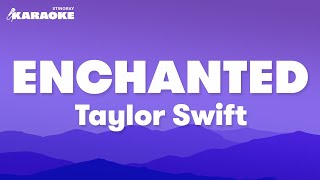 Taylor Swift  Enchanted Karaoke Version [upl. by Nyrat57]