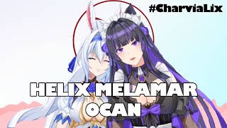 Helix Melamar Cacang Saat Live Stream  Gentiana Helix amp Charlotte Sylvilia  SNOWDROP ID [upl. by Azial541]