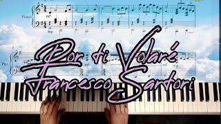 Por ti Volaré  Francesco Sartori Piano Tutorial Partitura Pdf Gratis [upl. by Primaveria543]