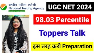 9803 Percentile  UGC NET Topper 2024  UGC NET Interview UGC NET Result  UGC NET Mentor [upl. by Fremont]