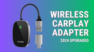 Wireless CarPlay Adapter 2024 Upgraded Converts Wired CarPlay [upl. by Leoy464]