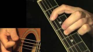 Blues riff 9  flatpicking  TAB Acoustic guitar lesson learn to play [upl. by Gerta]